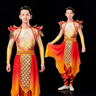 出租龙服舞龙舞狮大气开场舞大摆裙男女腰鼓打鼓服现代古典舞蹈服