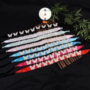 京剧越剧戏曲旦角花旦化妆头饰头面青衣花旦演出表演蝴蝶泡条新款