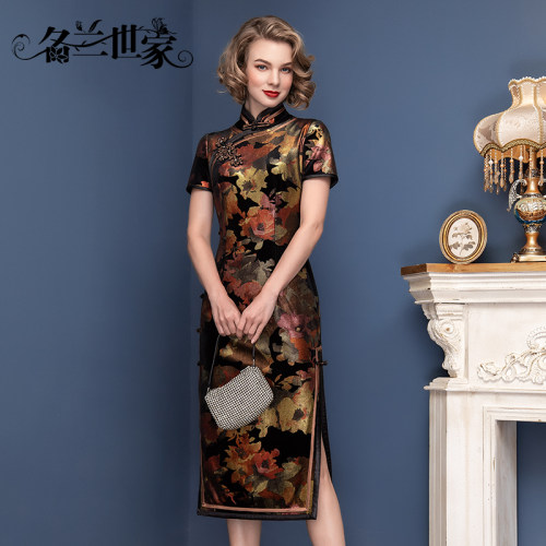 名兰世家妈妈婚宴礼服新中式旗袍