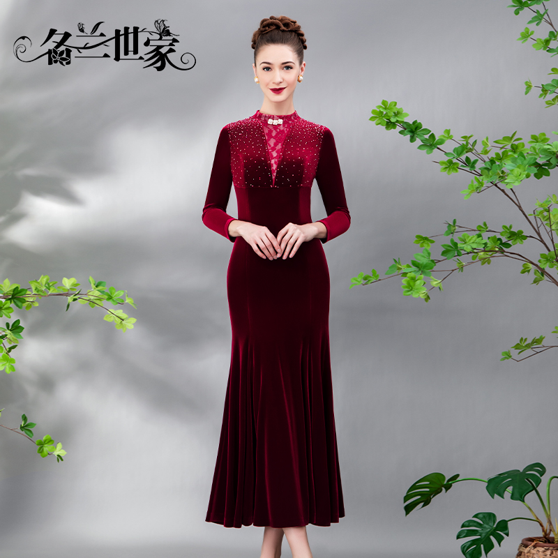 名兰世家妈妈婚宴礼服裙聚会可穿