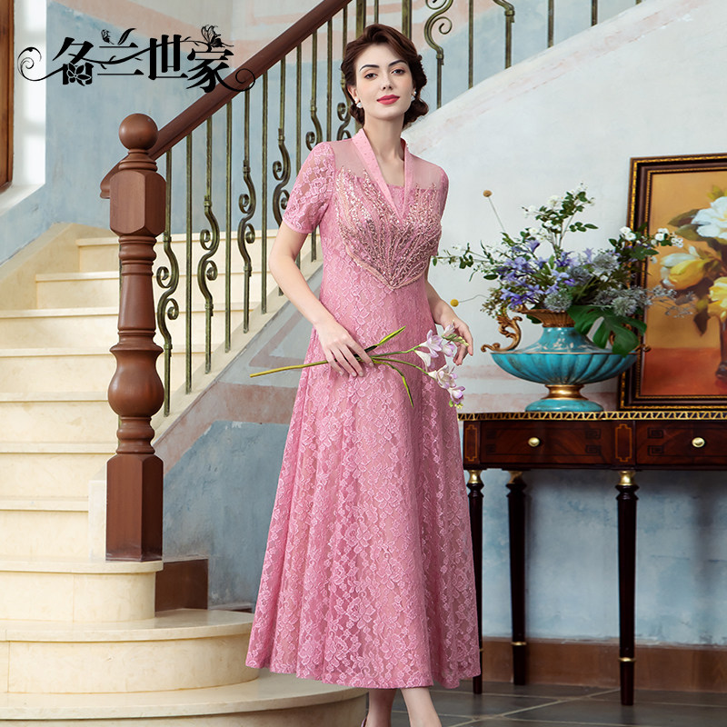 名兰世家婚礼妈妈礼服裙平时可穿图片