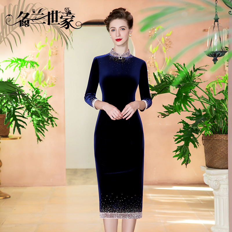 名兰世家妈妈宴会礼服旗袍新中式