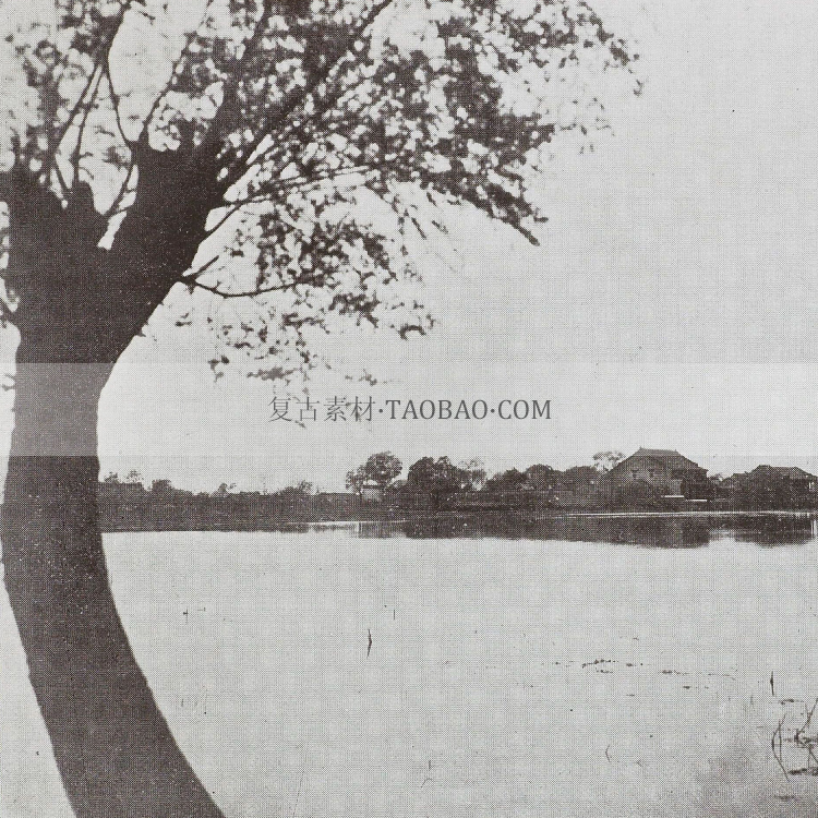 1910年清末南京风景名胜莫愁湖夫子庙明故宫人文历史老照片素材