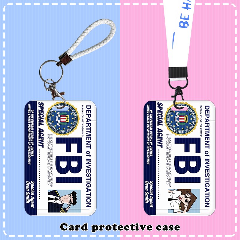FBI滑盖卡套饭卡身份证件套