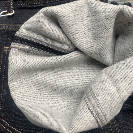 加绒底抓绒！【825】2025冬季薄绒直筒阔腿裤女高腰黑金牛仔裤