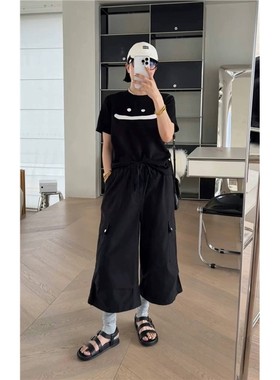 秒发25秋款欧货诗歌兰 25310高级感百搭户外口袋休闲裤工装裤女