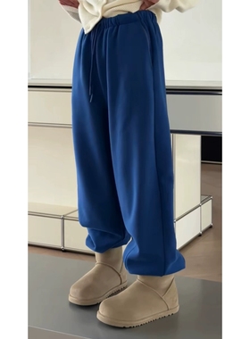 秒发诗歌兰女裤2025冬款58331百搭运动风时尚休闲裤收口加绒卫裤