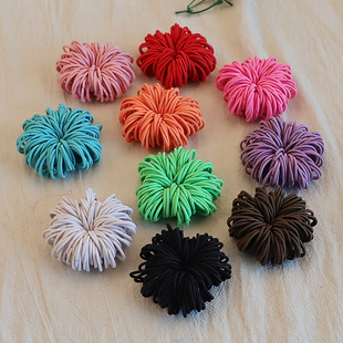 2cm 儿童头绳基础扎头发橡皮筋宝宝不伤发拇指发圈细小圈皮套发饰