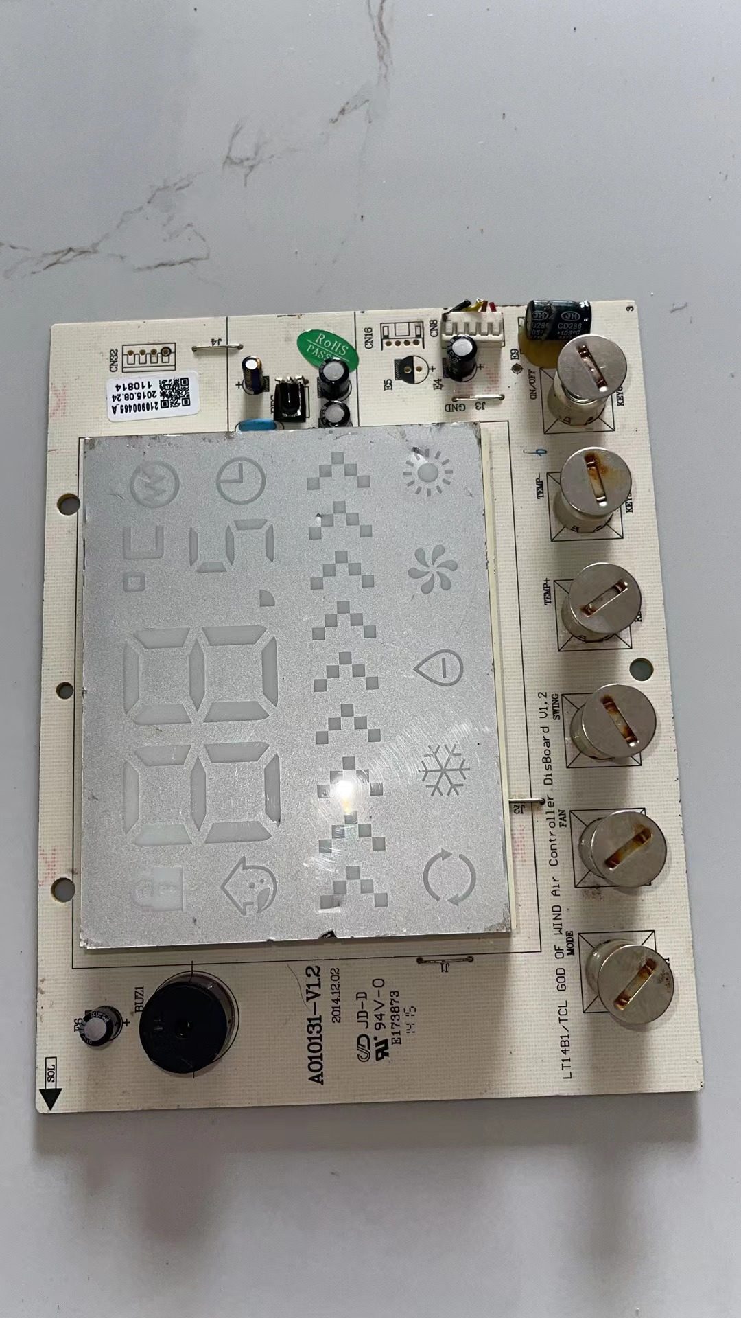 TCL空调显示板控制面板按键操作板2匹3匹5匹柜机显示灯板接收器