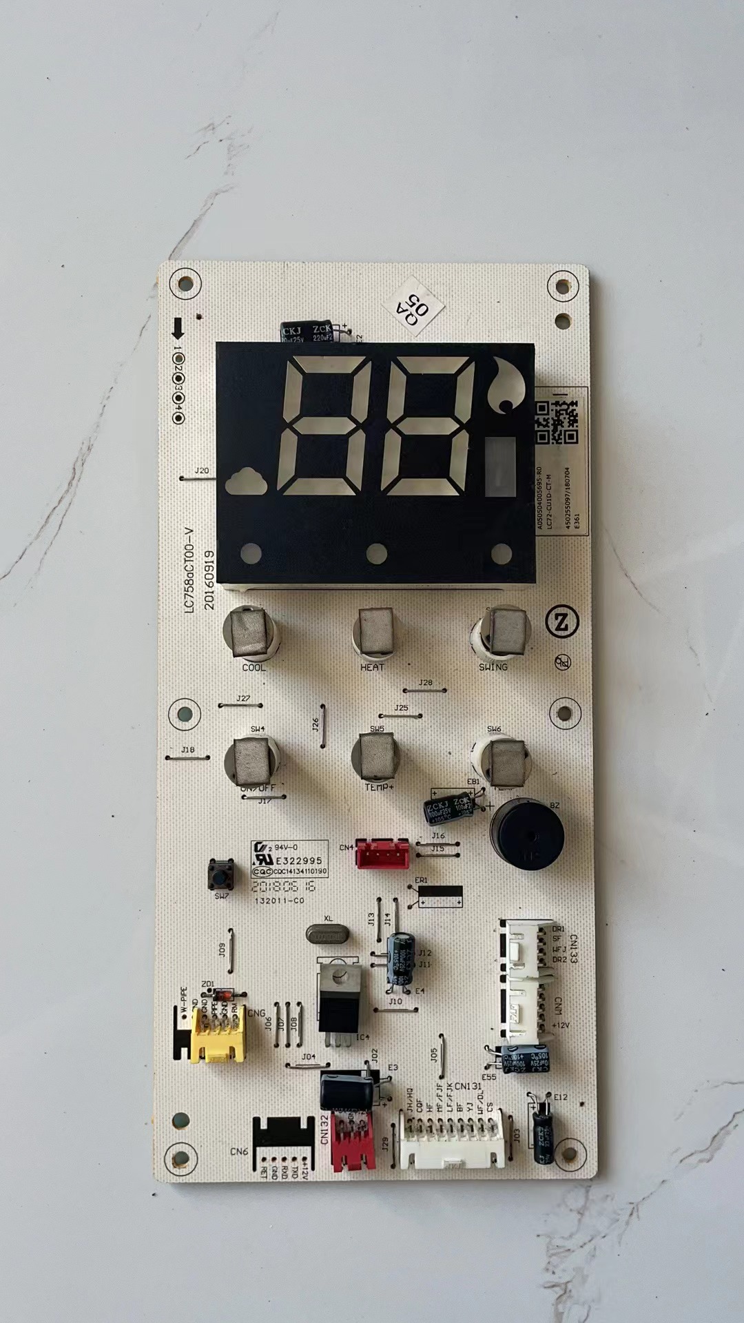 适用于志高柜机空调显示屏LC72-A58D-CPT-M1控制面板LC758aCT00-V