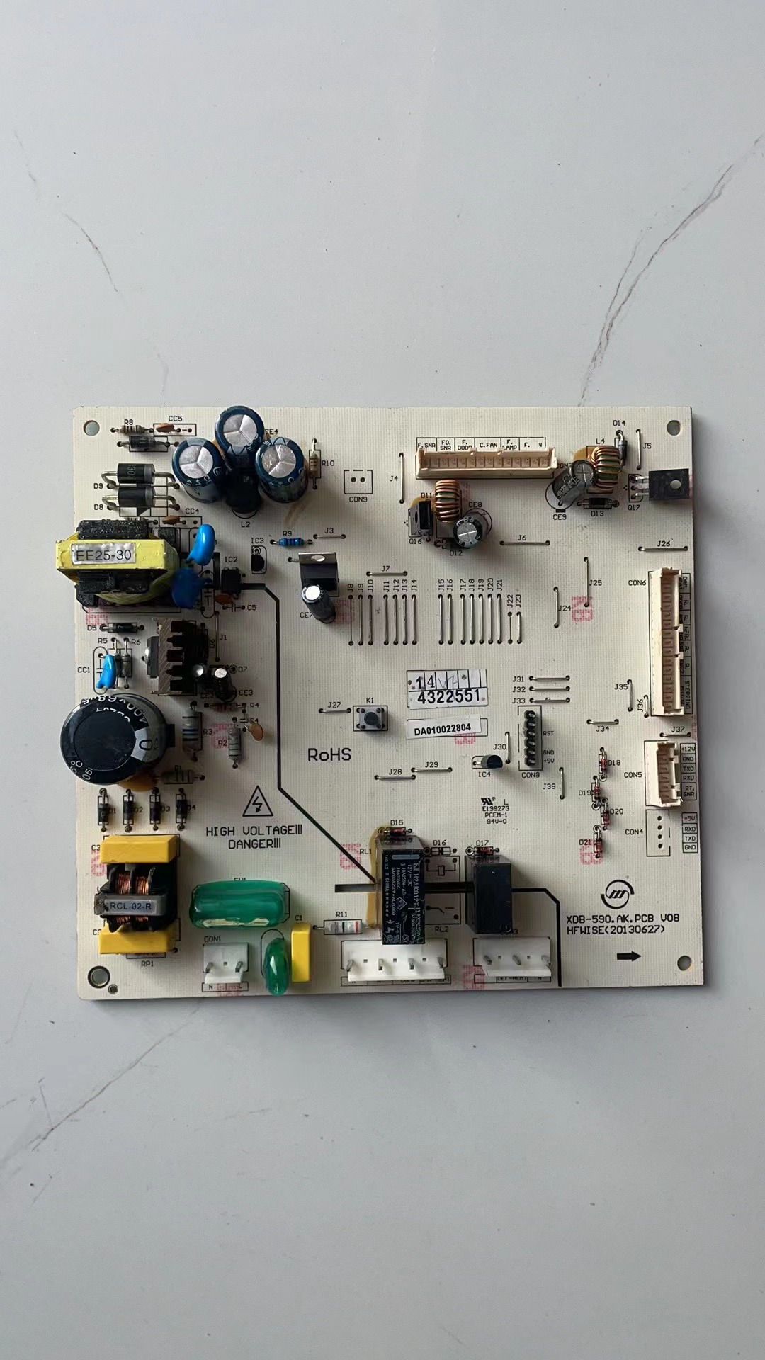 适用于美的冰箱电脑板DA010022804 XDB-590.AK.PCB V08