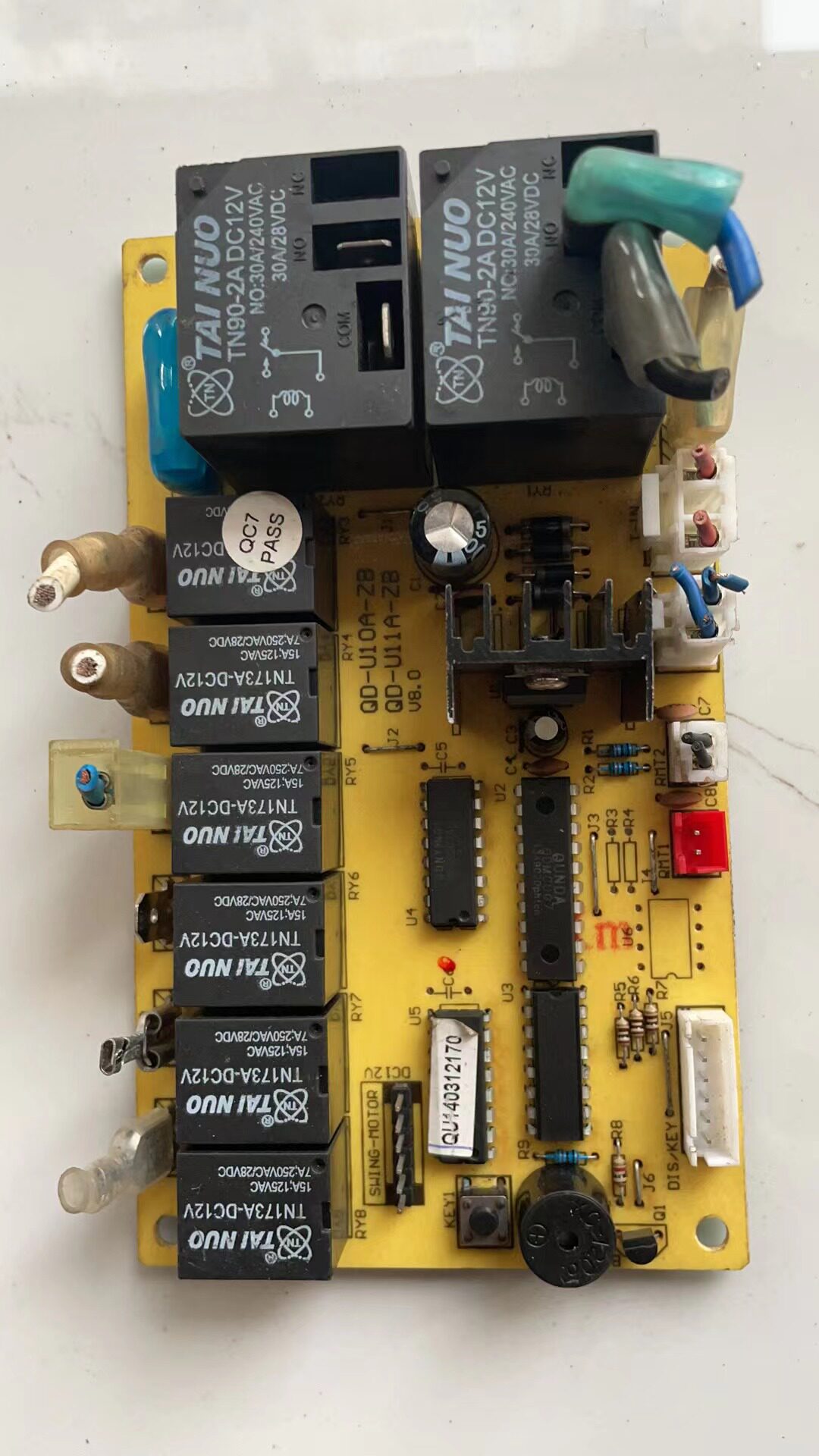 群达qd-u10a 电加热柜机空调电脑板控制板通用型万能改装板显示屏