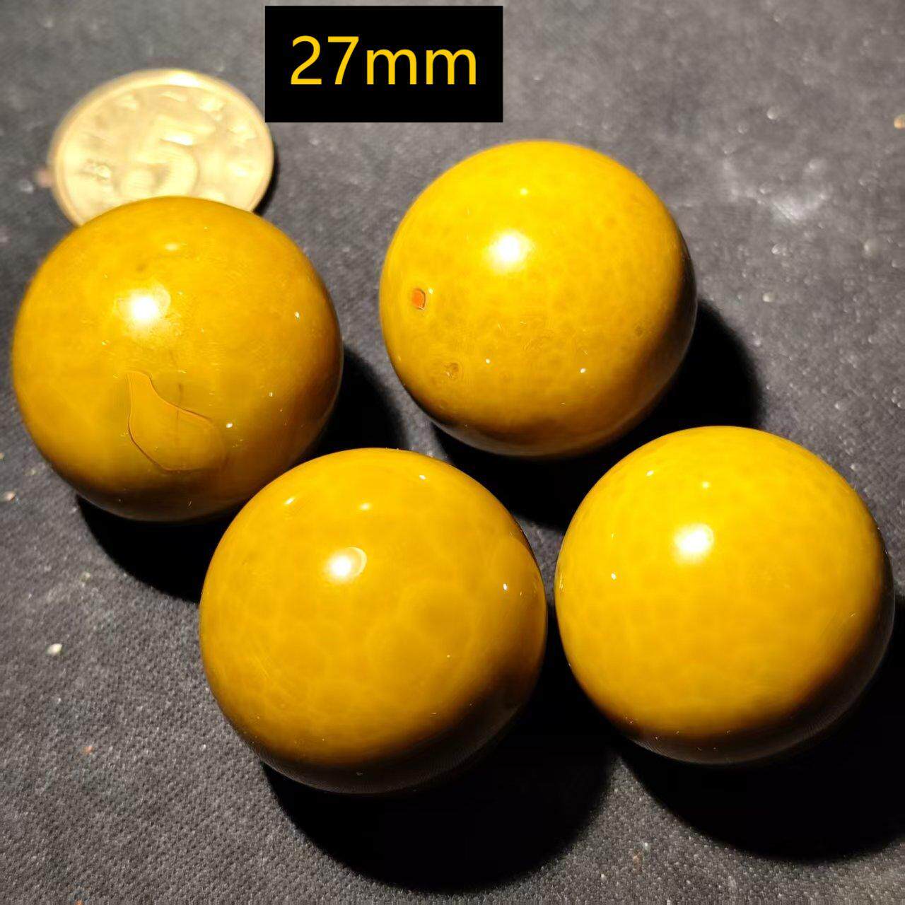 宣化战国红玛瑙27mm鸡油黄圆珠金刚菩提多宝手串配珠雕刻回纹佛珠