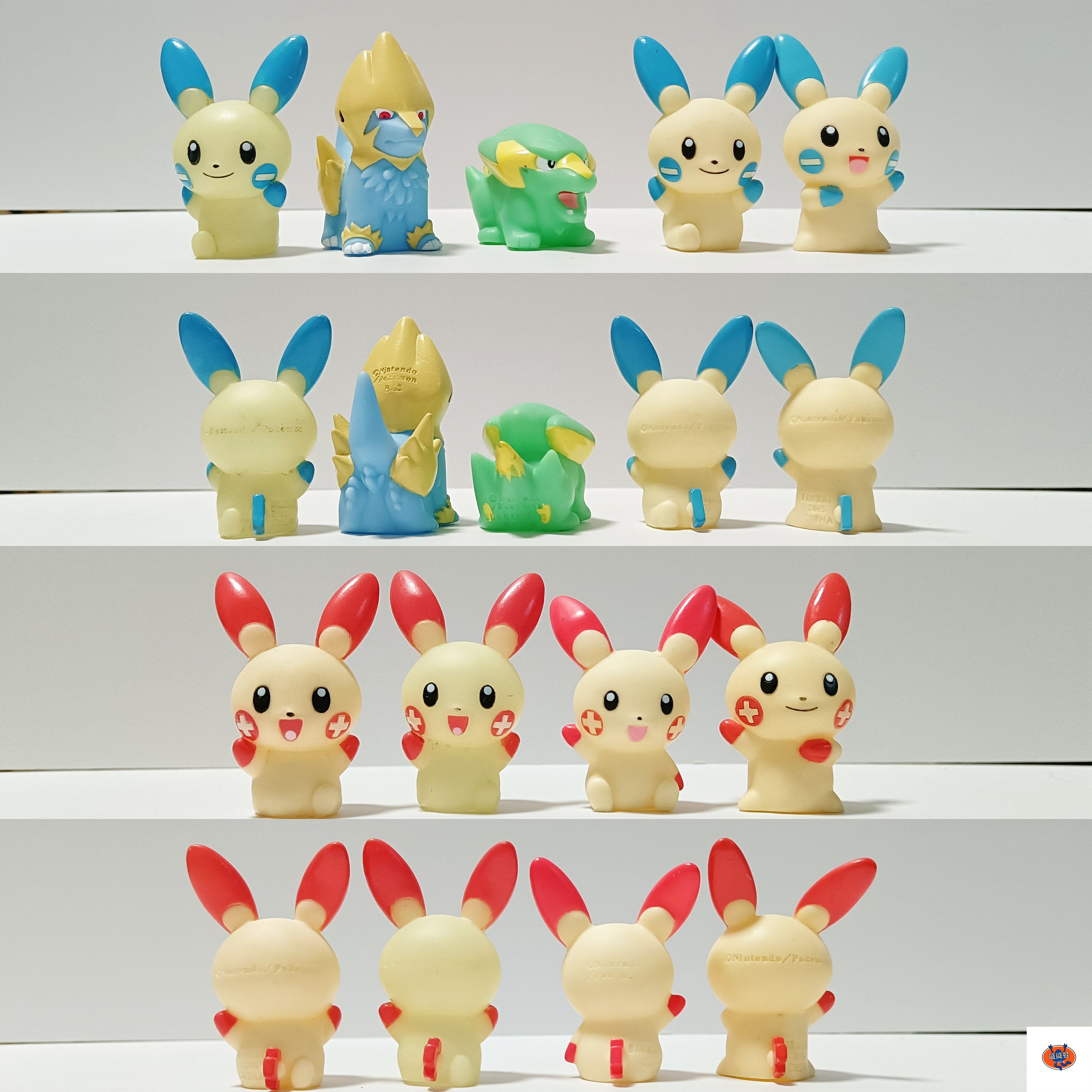 万代口袋妖怪精灵宝可梦ag芳缘指人落雷兽雷电兽正电拍拍负电拍拍