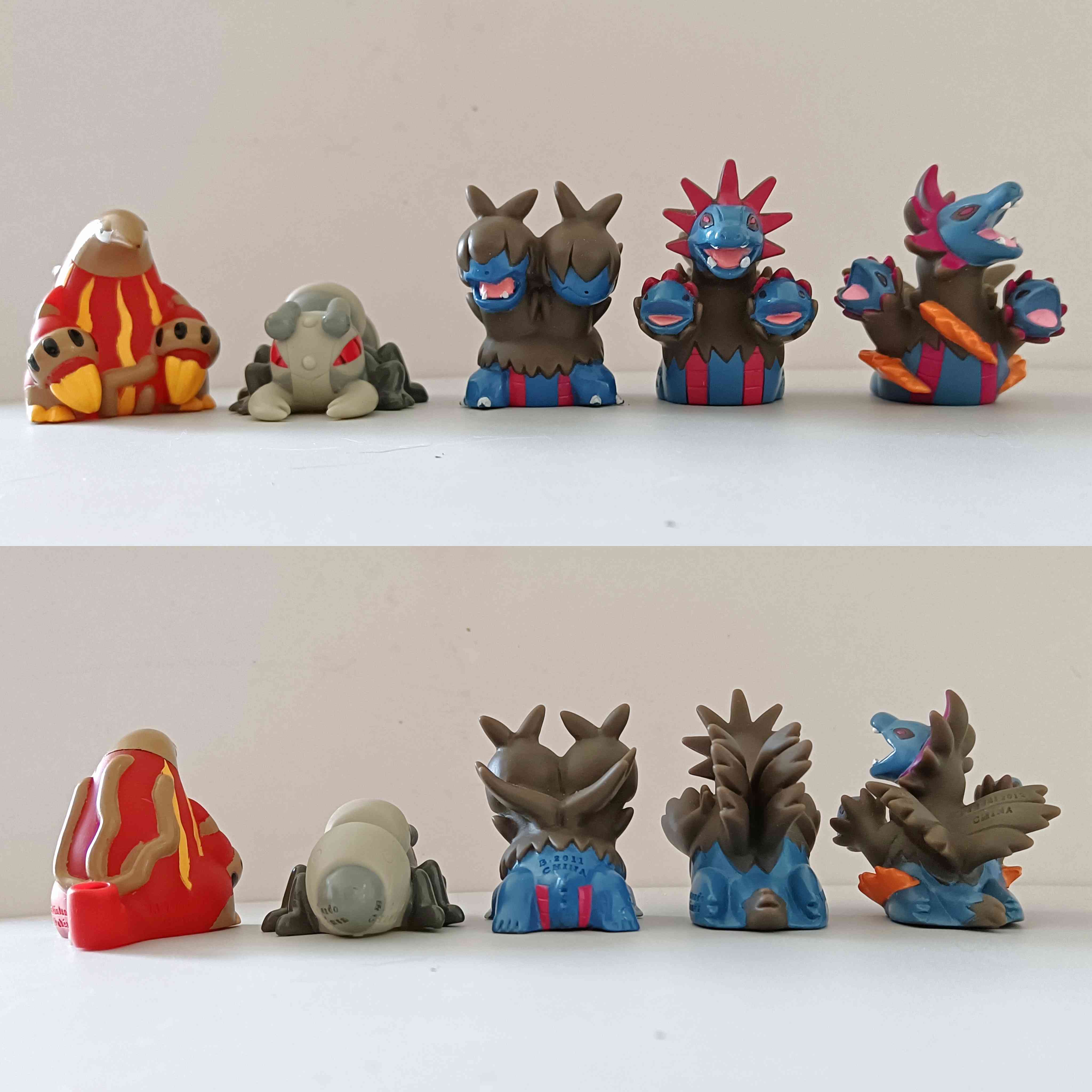 万代口袋妖怪精灵宝可梦BW合众指人熔蚁兽铁蚁双首暴龙三首恶龙