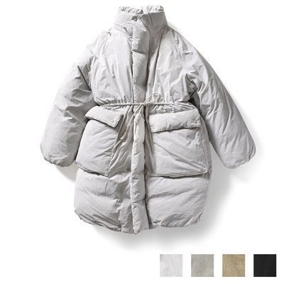 [THOMAS MORE]2025冬季韩代羽绒服中长款束腰保暖外套TF4-JP08