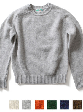 [THOMAS MORE]2025圆领套头毛衣宽松羊毛基础款针织衫TF3-SW01