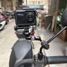 运动相机手机支架摩托车机车电动车后视镜gopro行车记录仪拍摄