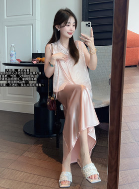 小个子国风新中式刺绣三件套