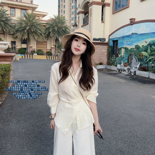 设计感可收腰小个子宽松薄款 天丝防晒衬衫 衬衣 26春新款 小小家