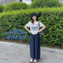 八九分休闲裤 小小家 垂感薄款 小个子小码 150xs 天丝阔腿绑带牛仔裤