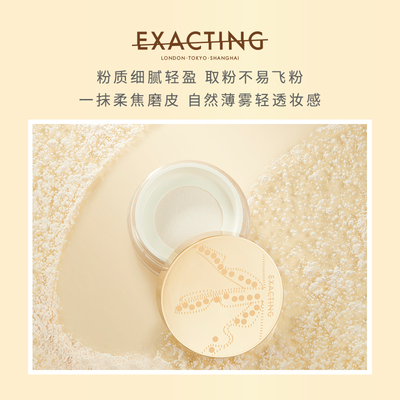 Exacting伊格媞柔光柔焦蜜粉细腻轻薄不易飞粉雾（效期26年）
