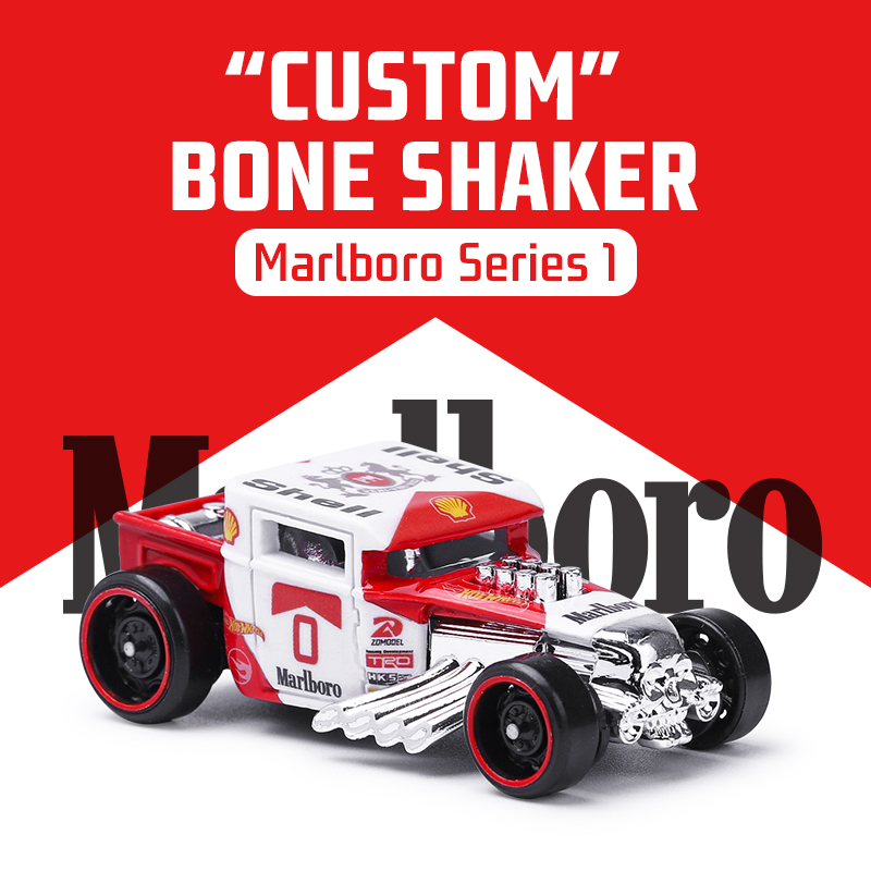 Dr.Z改装Marlboro系列1 Custom 风火轮Bone shaker万宝路经典涂装