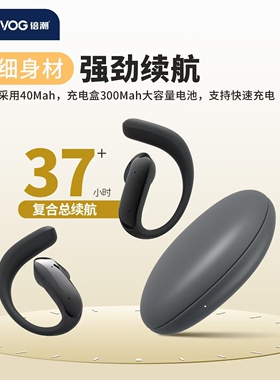 BEYVOG倍潮 开放式 降噪版 TWS蓝牙耳机 OW06 (深灰/肤色)