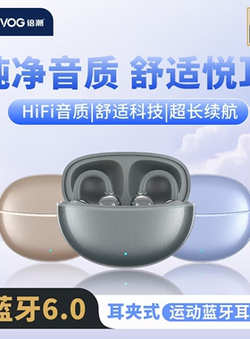 BEYVOG倍潮 云感耳夹 开放式无线蓝牙耳机 BJ04(灰/金/蓝)