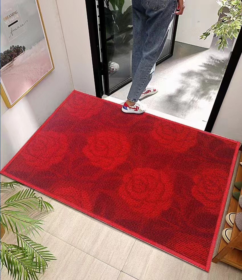 入户门地垫门口进门垫子防滑垫地毯入门家用玄关红色脚垫2024新款,居家布艺,入户地垫,淘宝优惠券,粉丝福利购,淘宝优惠卷