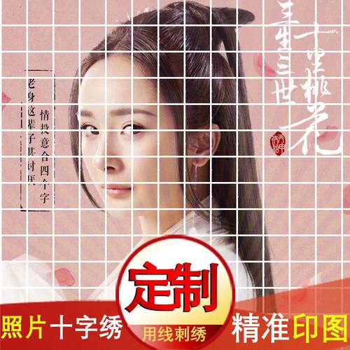 DMC十字绣套件 定做炼接专拍 接受来图定做 真人秀照片定做