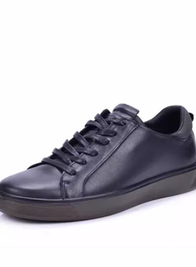 丹麦撤柜真皮男鞋百搭潮系带休闲鞋板鞋舒适小白鞋街头趣闯504504