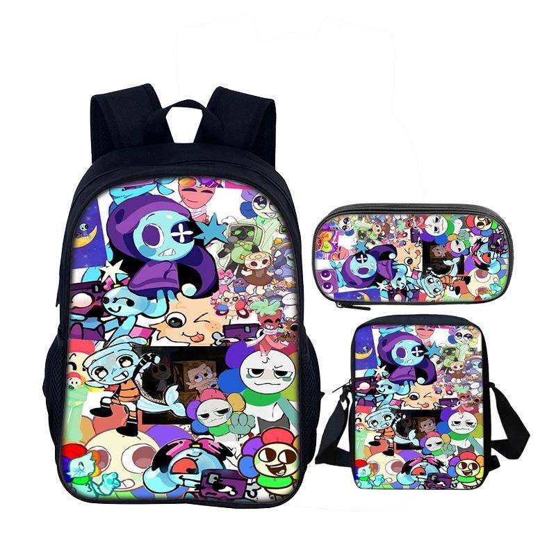 跨境新款丹迪的世界小学生书包 Dandy's world卡通背包休闲双肩包