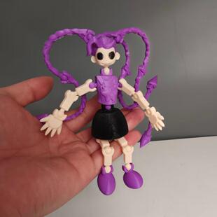 全身关节可动紫发长辫莉莉vs原型融合体1006波比第五季 手办 新款