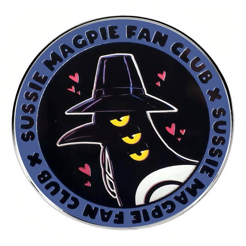 猎魔女团沙加男团老虎乌鸦cp胸针卡通动漫别针胸章cos周边纪念品