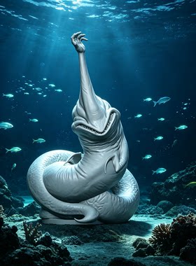 新品手掌海怪关节可动深海巨兽手办模型深海迷航海星怪3D手办玩具