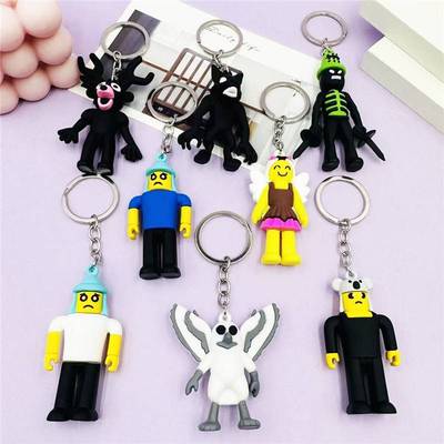 森林99Nights游戏挂件99夜手办公仔钥匙扣双剑绿帽鬼麋鹿猫头鹰