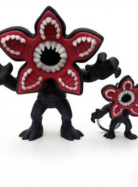 跨境新品 Stranger Things3D打印食人花怪奇物语周边挂件摆件公仔