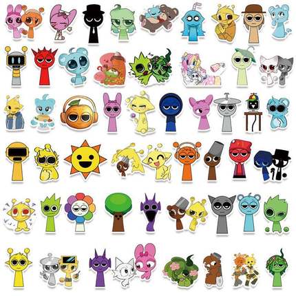 节奏盒子卡通形象贴纸温达格雷笔记本电脑手机壳装饰防水diy贴画