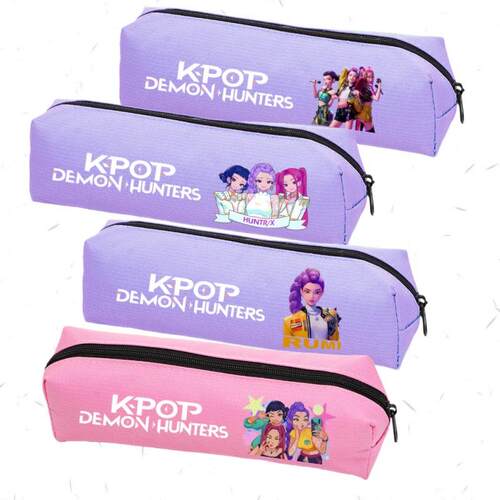 K-pop猎魔女团韩流动漫中小学生文具袋卡通牛津布笔袋铅笔文具盒