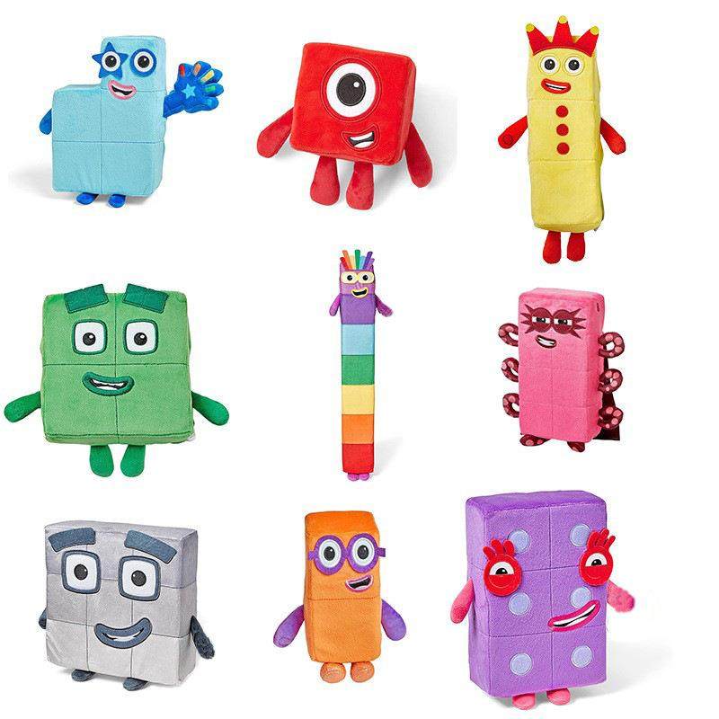 跨境新品numberblocks数字积木玩偶公仔儿童数学启蒙毛绒玩具娃娃