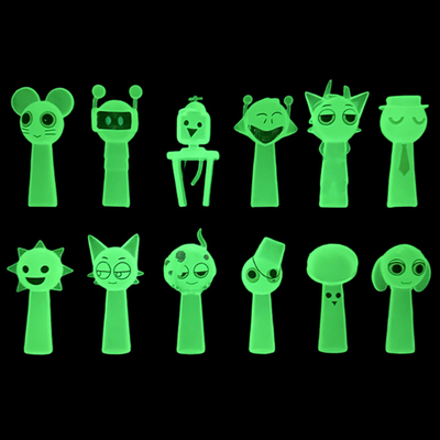 儿童玩具节奏盒子音乐游戏夜光版摆件手办礼物透明公仔西蒙布莱克