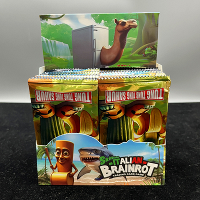 AI美国山海经盒装卡牌36包全套儿童收藏卡片抽象木棍人卡包玩具