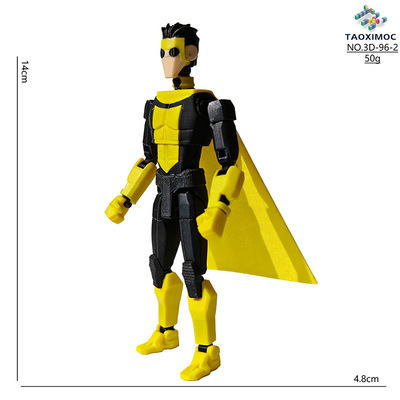 带披风极恶马克无敌少侠手办Invincible4新形态马克关节人偶玩具