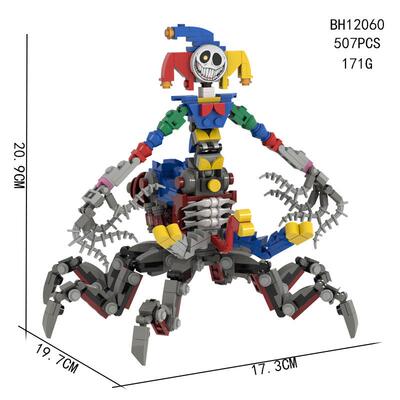 跨境波比5小丑蜘蛛积木公仔模型poppy playtime原型1006拼装玩具