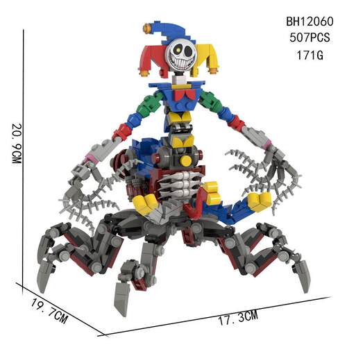 跨境波比5小丑蜘蛛积木公仔模型poppy playtime原型1006拼装玩具