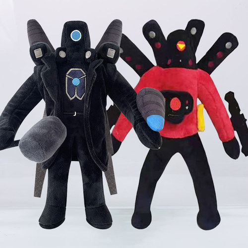 双boss泰坦人监控人毛绒玩具