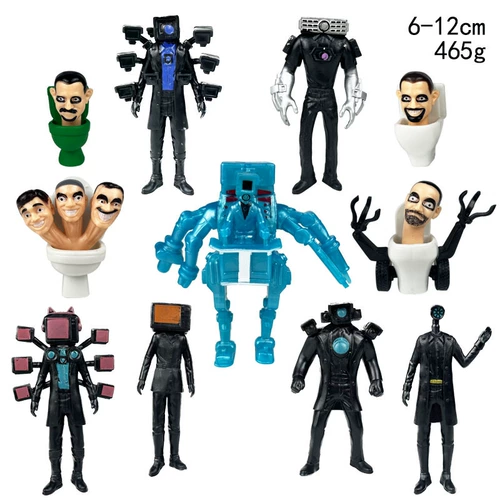 Туалетные люди и титан монитор игрушек куклы Swibidi Toilal Prof Dofpics and Colls