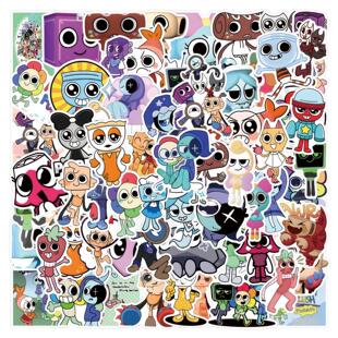 100张新款Dandys World丹迪的世界贴纸装饰文具水杯电脑防水贴画