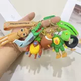 Трехмерная фигурка, подвеска, кукла из мягкой резины, украшение на сумку, брелок, крокодил